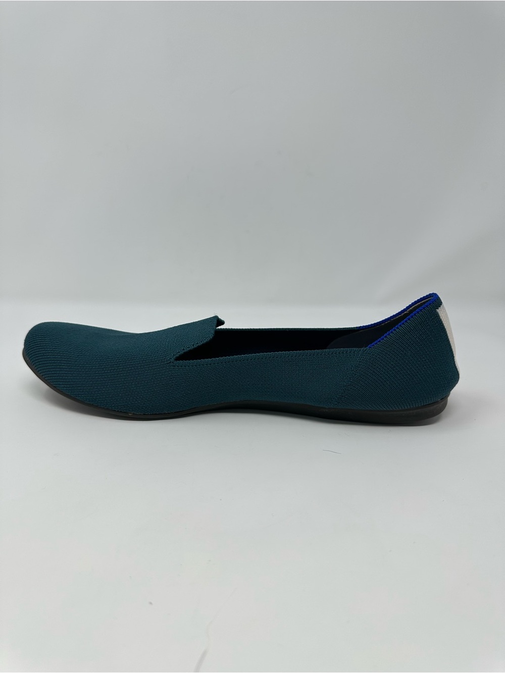ROTHY'S Ballet Flats Womens US 11.5 Neon Stripe Bottle Blue Round Toe RETIRED